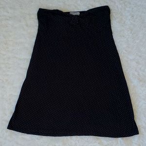 Black & White Polka Dot Halter Dress, Size Large